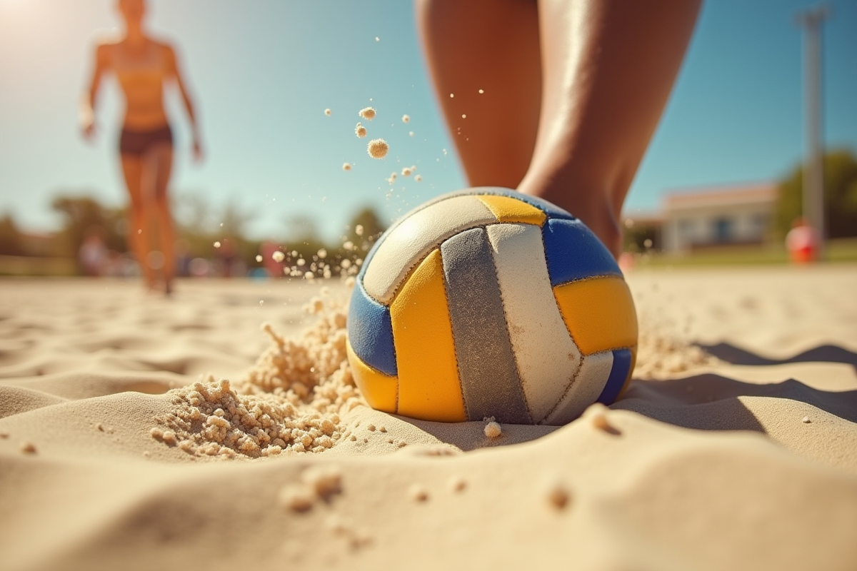 volley-ball pied
